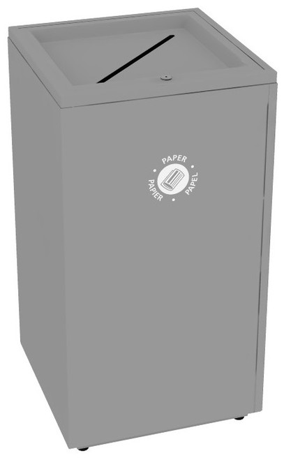 Magnuson Group VA1818L-SEC Valuta 40 Gallon Large Waste Receptacle with Locking Top
**Icon Sold Separately**