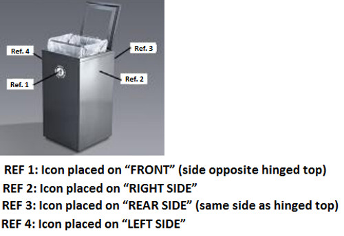 Valuta 20 Gallon Slim Waste Receptacle with Locking Top - Magnuson Group VA1809L-SEC **Icon Location** Valuta 20 Gallon Slim Waste Receptacle with Locking Top - Magnuson Group VA1809L-SEC **Icon Location**