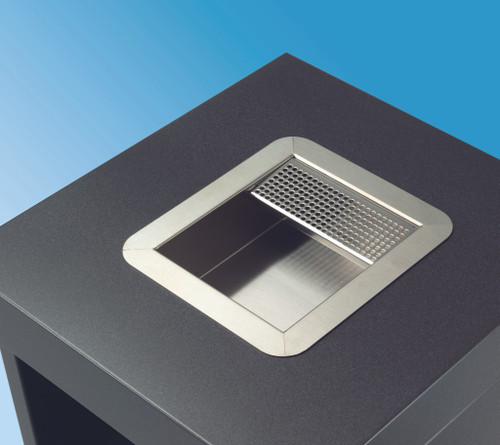 RETTO Series Waste Receptacle - Magnuson Group - With Ash Tray RETTO Series Waste Receptacle - Magnuson Group - With Ash Tray