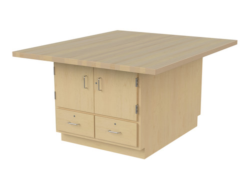 Hann AWS-3332U Craft and Project Workstation with 6 Drawers and Doors/Drawers