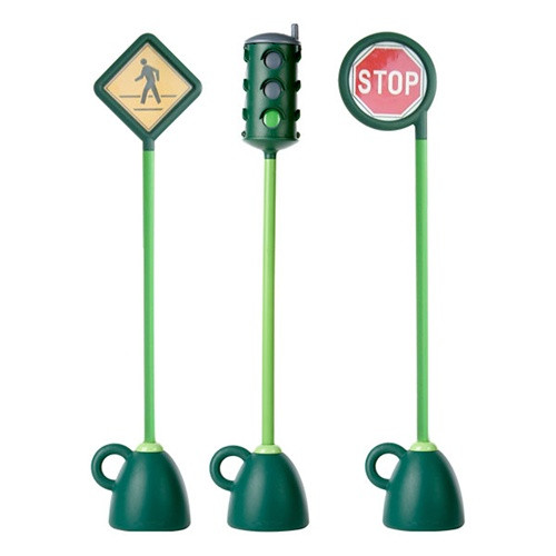 Three Piece Traffic Sign Set - Italtrike 9402B 