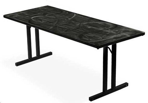 Southern Aluminum SA3696 Swirl Folding Table 36x96 (Roman Legs)