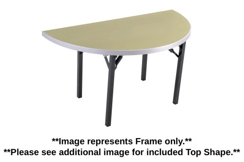 Southern Aluminum A60QRP30KD Alulite Quarter Round Table with Individual Folding Legs 30 Inch
