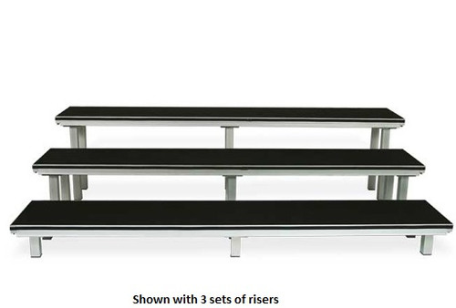 Southern Aluminum S1848NS Alulite Standing Choral Risers Non Skid 18x48 Inches