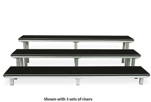 Southern Aluminum S1872NS Alulite Standing Non Skid Choral Risers 18x72 Inch