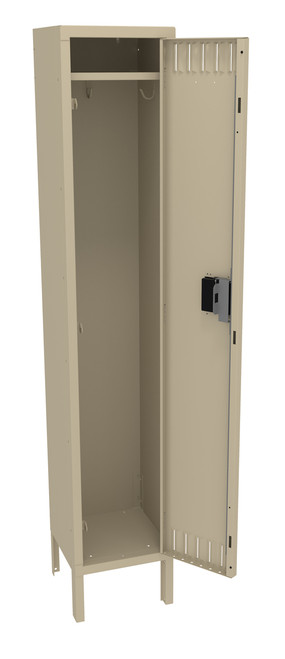 Tennsco STK-121260-1 Unassembled Steel Single Tier Locker with Legs 12 x 12 x 66 Tennsco STK-121260-1 Unassembled Steel Single Tier Locker with Legs 12 x 12 x 66