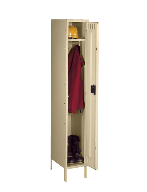 Tennsco STK-121260-1 Unassembled Steel Single Tier Locker with Legs 12 x 12 x 66 Tennsco STK-121260-1 Unassembled Steel Single Tier Locker with Legs 12 x 12 x 66