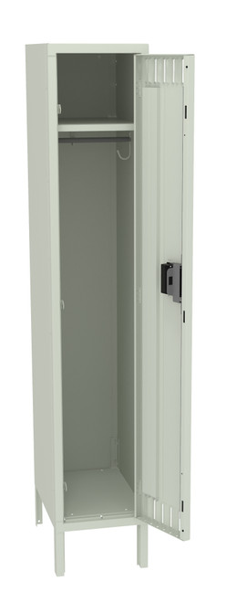 Tennsco STK-121860-1 Unassembled Steel Single Tier Locker with Legs 12 x 18 x 66