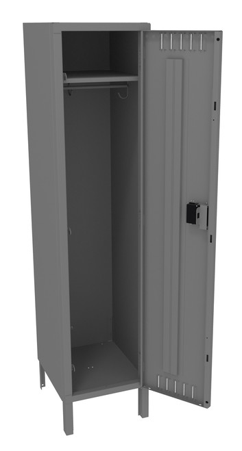 Tennsco STS-151860-1 Steel Single Tier Locker with Legs 15x18x66 Fully Assembled Tennsco STS-151860-1 Steel Single Tier Locker with Legs 15x18x66 Fully Assembled