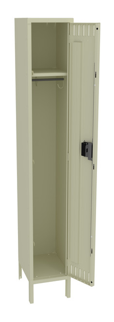 Tennsco STK-121572-1 Unassembled Steel Single Tier Locker with Legs 12 x 15 x 78  Tennsco STK-121572-1 Unassembled Steel Single Tier Locker with Legs 12 x 15 x 78