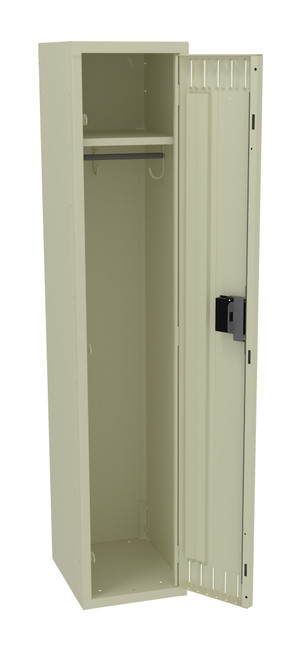 Tennsco STK-121560-A Unassembled Steel Single Tier Locker without Legs 12 x 15 x 60