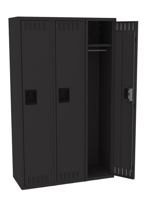 Tennsco STK-121560-C Unassembled Steel Single Tier 3 Wide Locker without Legs 36 x 15 x 60
