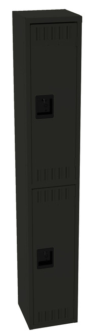 Tennsco DTK-121236-A Unassembled Steel Double Tier Locker without Legs 12 x 12 x 72
