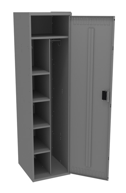 Tennsco CMS-182172-A Steel Combination Locker Assembled without Legs 18x21x72 Tennsco CMS-182172-A Steel Combination Locker Assembled without Legs 18x21x72