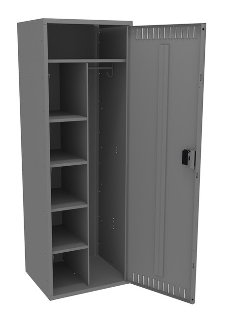 Tennsco CMS-242172-A Steel Combination Locker Assembled without Legs 24x21x72 Tennsco CMS-242172-A Steel Combination Locker Assembled without Legs 24x21x72