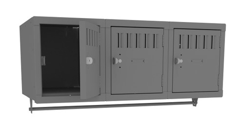 Tennsco BS1-121812-3 Steel 3 Person Wall Mounted Locker 36x18x12 Tennsco BS1-121812-3 Steel 3 Person Wall Mounted Locker 36x18x12