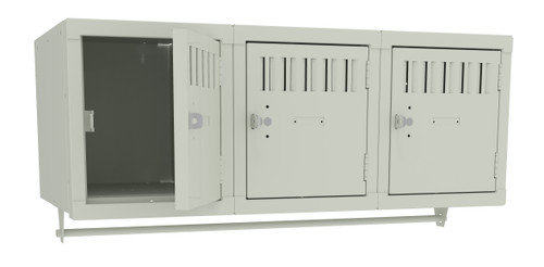 Tennsco BS1-121812-3 Steel 3 Person Wall Mounted Locker 36x18x12 Tennsco BS1-121812-3 Steel 3 Person Wall Mounted Locker 36x18x12