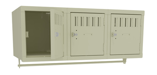 Tennsco BS1-121812-3 Steel 3 Person Wall Mounted Locker 36x18x12 Tennsco BS1-121812-3 Steel 3 Person Wall Mounted Locker 36x18x12