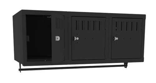 Tennsco BS1-121812-3 Steel 3 Person Wall Mounted Locker 36x18x12 Tennsco BS1-121812-3 Steel 3 Person Wall Mounted Locker 36x18x12