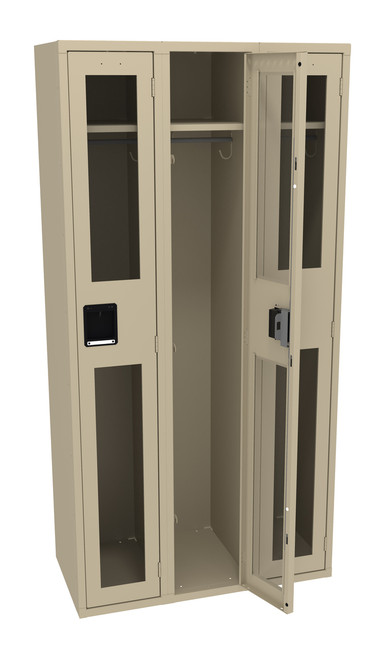 Tennsco CSL-121872-C Steel Single Tier 3 Wide C Thru Locker without Legs 36x18x72 Tennsco CSL-121872-C Steel Single Tier 3 Wide C Thru Locker without Legs 36x18x72