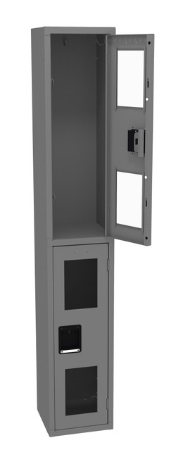 Tennsco CDL-121236-A Steel Double Tier C Thru Locker without Legs 12x12x72 Tennsco CDL-121236-A Steel Double Tier C Thru Locker without Legs 12x12x72