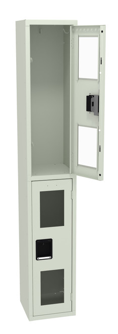 Tennsco CDL-121236-A Steel Double Tier C Thru Locker without Legs 12x12x72 Tennsco CDL-121236-A Steel Double Tier C Thru Locker without Legs 12x12x72