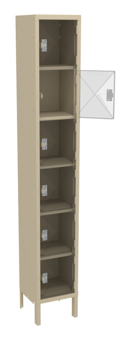 Tennsco CBL6-121212-1 Steel C Thru Box Locker with Legs 12x12x78 Tennsco CBL6-121212-1 Steel C Thru Box Locker with Legs 12x12x78