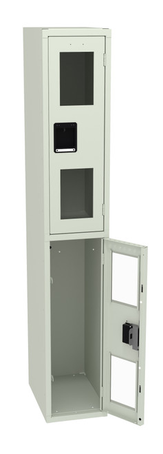 Tennsco CDL-121836-A Steel Double Tier C Thru Locker without Legs 12x18x72 Tennsco CDL-121836-A Steel Double Tier C Thru Locker without Legs 12x18x72