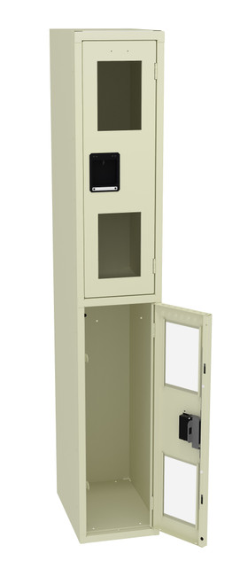 Tennsco CDL-121836-A Steel Double Tier C Thru Locker without Legs 12x18x72 Tennsco CDL-121836-A Steel Double Tier C Thru Locker without Legs 12x18x72