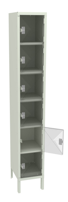 Tennsco CBL6-121812-1 Steel C Thru Box Locker with Legs 12x18x78 Tennsco CBL6-121812-1 Steel C Thru Box Locker with Legs 12x18x78