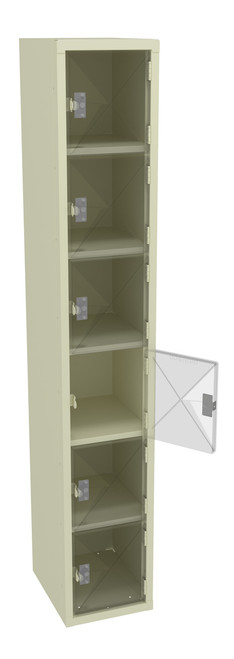 Tennsco CBL6-121512-A Steel C Thru Box Locker without Legs 12x15x72 Tennsco CBL6-121512-A Steel C Thru Box Locker without Legs 12x15x72