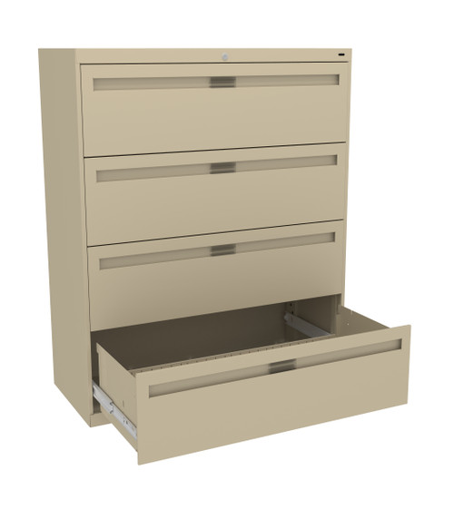 Tennsco LPL4248L40 Fixed 4 Drawer Lateral File 42x18x52