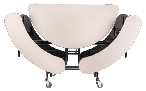 Mobile Round Table with Benches - NPS MTR60B Mobile Round Table with Benches - NPS MTR60B