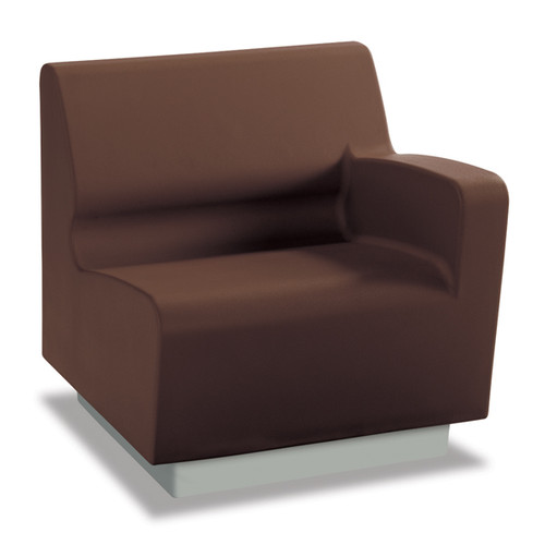 Hondo Nuevo Right Arm 30 Inch Chair with Molded Plinth Base - Norix HN805R/HN850