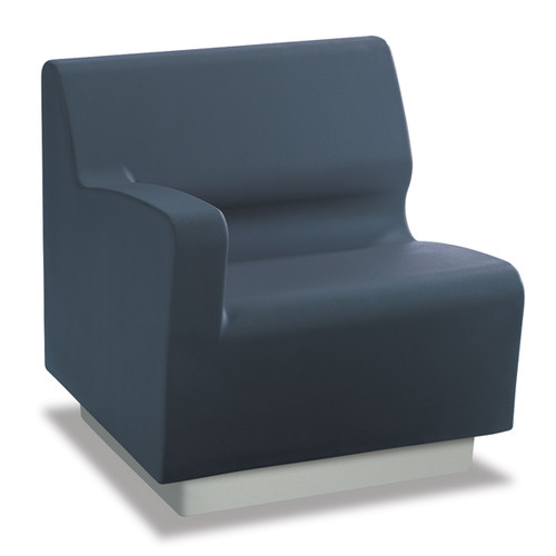 Hondo Nuevo Left Arm 30 Inch Chair with Molded Plinth Base - Norix HN805L/HN850