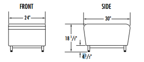 Norix Furniture HN830/HN855 Hondo Nuevo Bench with Steel Base Legs Norix Furniture HN830/HN855 Hondo Nuevo Bench with Steel Base Legs