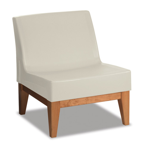 Forté Lounge Armless Chair with Wood Base - Norix FC630/FC680 Forté Lounge Armless Chair with Wood Base - Norix FC630/FC680