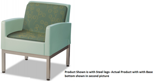 Norix Furniture FC620/FC660U Forté Lounge Arm Upholstered Chair with Molded Base Norix Furniture FC620/FC660U Forté Lounge Arm Upholstered Chair with Molded Base