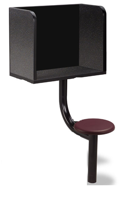 Norix Furniture V111-2F Intelestation One Wall mount Open Style Visitation Cabinet With Seating