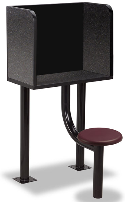 Norix Furniture V113-2F Intelestation One Floor Mount Open Style Visitation With Seating