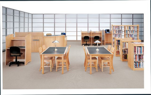KI CRT3084 CrossRoads 30 x 84 Rectangle Study Table