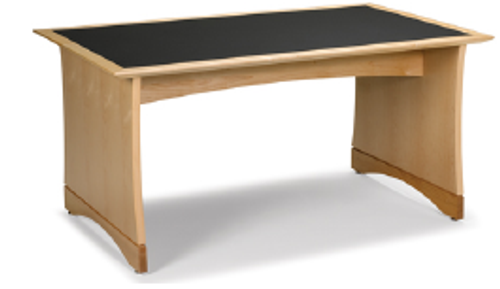 KI CRTP3672 CrossRoads Panel Leg Study Table 36 x 72