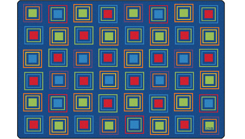 Carpets for Kids 4114 Premium Collection Primary Squares Rug 4' x 6' Carpets for Kids 4114 Premium Collection Primary Squares Rug 4' x 6'