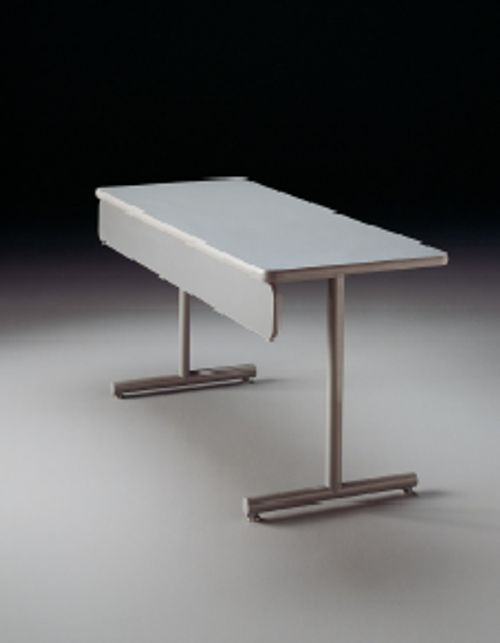 Portico Rectangular Cantilevered T Base Fixed Leg Table - KI