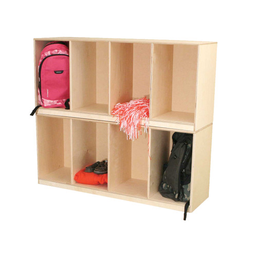 Open Stack Locker - Two Unit - Wood Designs WD46420 Open Stack Locker - Two Unit - Wood Designs WD46420