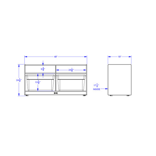Jumbo Tote Storage – With Clear Totes and Lids - Jonti-Craft