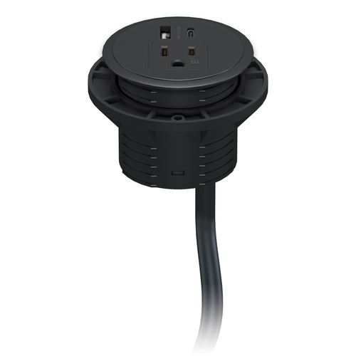 MooreCo PWRGR-AB-BK MoorePower Grommet Mount Power Assembly