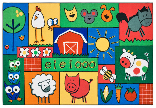 Old MacDonald Farm Value Rug - Carpets For Kids Old MacDonald Farm Value Rug - Carpets For Kids