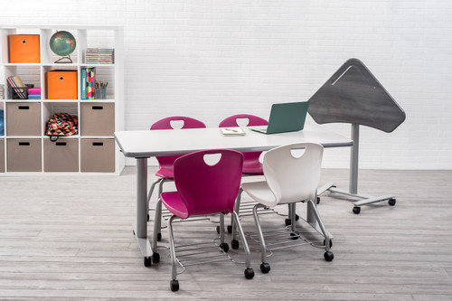 2Thrive Contemporary Flexible Four Leg Caster Chair - Scholar Craft SC5100-C (with Flat Bookrack) 2Thrive Contemporary Flexible Four Leg Caster Chair - Scholar Craft SC5100-C (with Flat Bookrack)