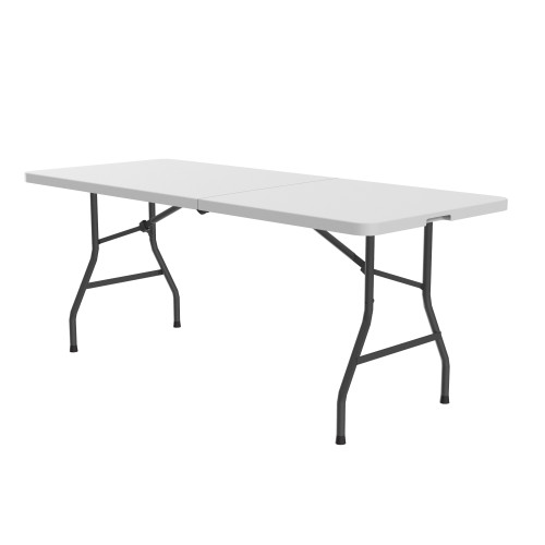 Econoline Fold-in-Half Light Duty Gray Granite Blow-Molded Plastic Table - Correll CP3072FM Econoline Fold-in-Half Light Duty Gray Granite Blow-Molded Plastic Table - Correll CP3072FM